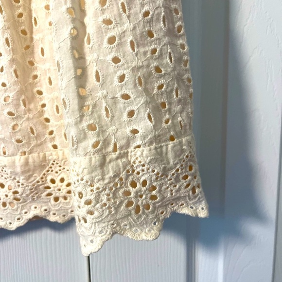 Entro Cream Eyelet Dress Size Small EUC - Picture 6 of 7